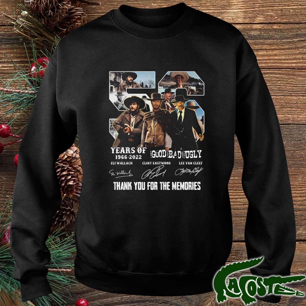 56 Years Of 1966 2022 The Good The Bad And The Ugly Signatures Thank You Shirt sweater