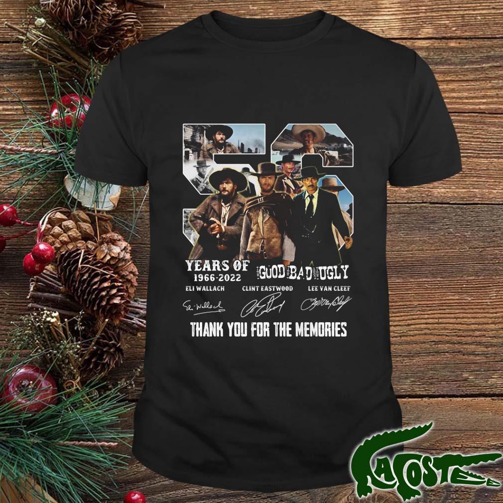 56 Years Of 1966 2022 The Good The Bad And The Ugly Signatures Thank You Shirt