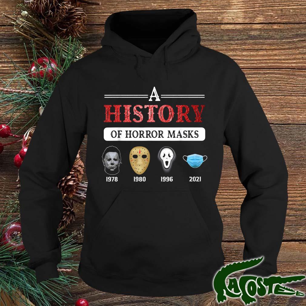 A History Of Horror Masks 1978 1980 1996 2021 Halloween Shirt hoodie