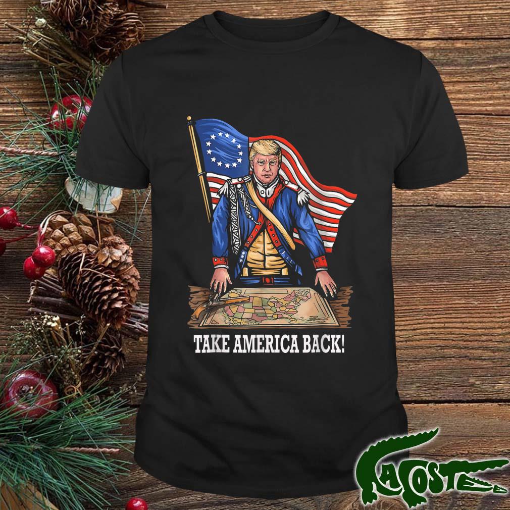 American Flag Donald Trump 2024 Take America Back Shirt