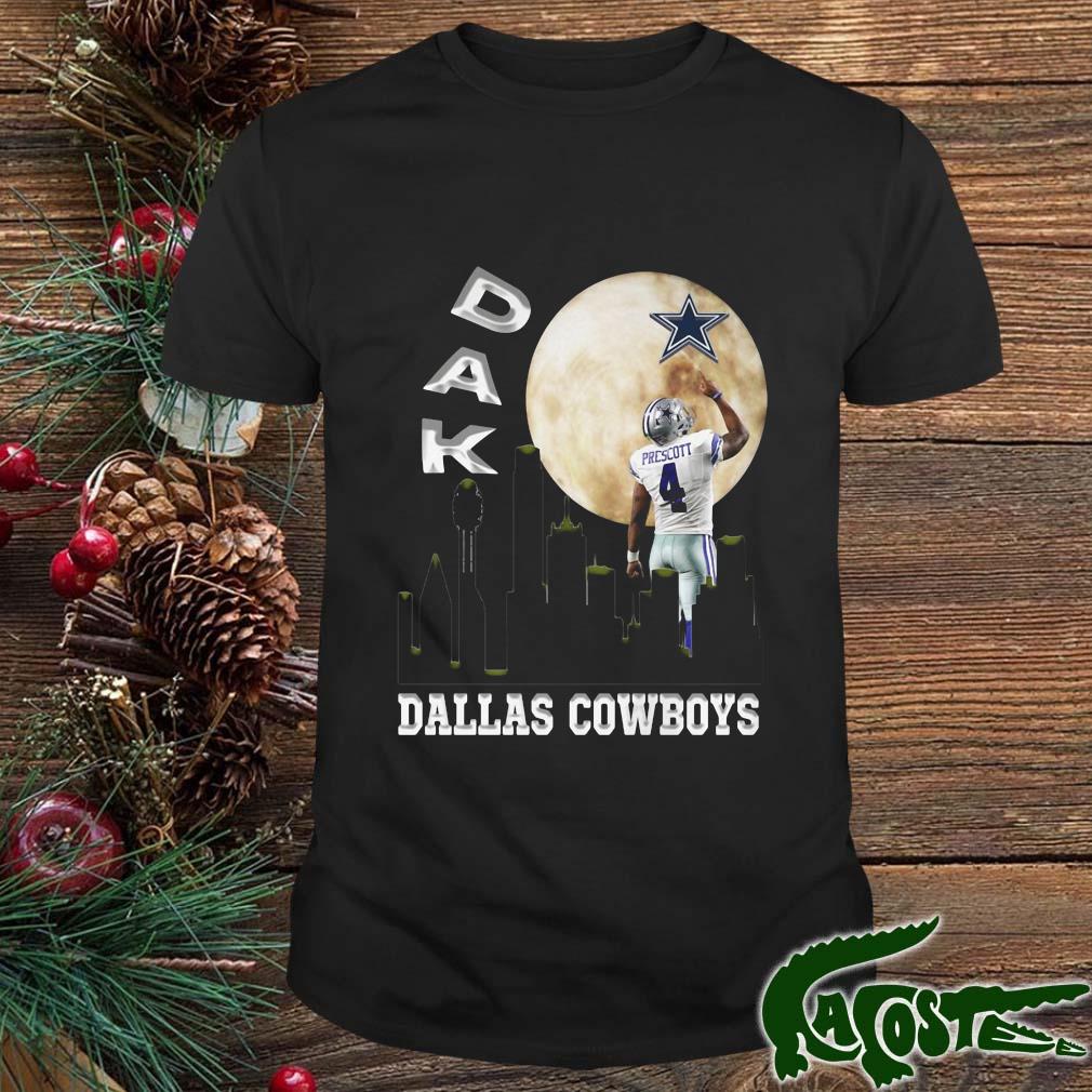 Dallas Cowboys Dak Prescott Skylines Moon Shirt