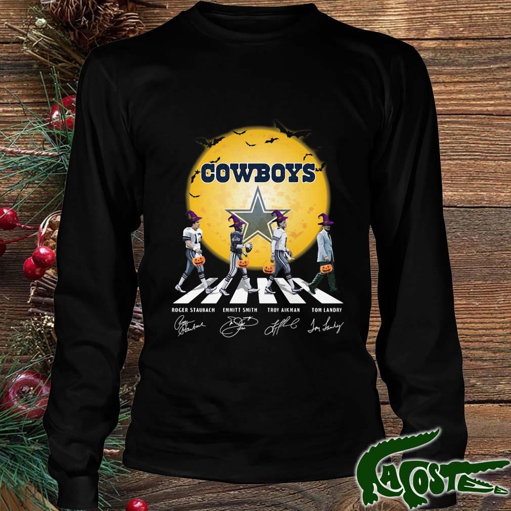 Dallas Cowboys Happy Halloween Abbey Road Signatures 2022 Shirt Longsleeve den