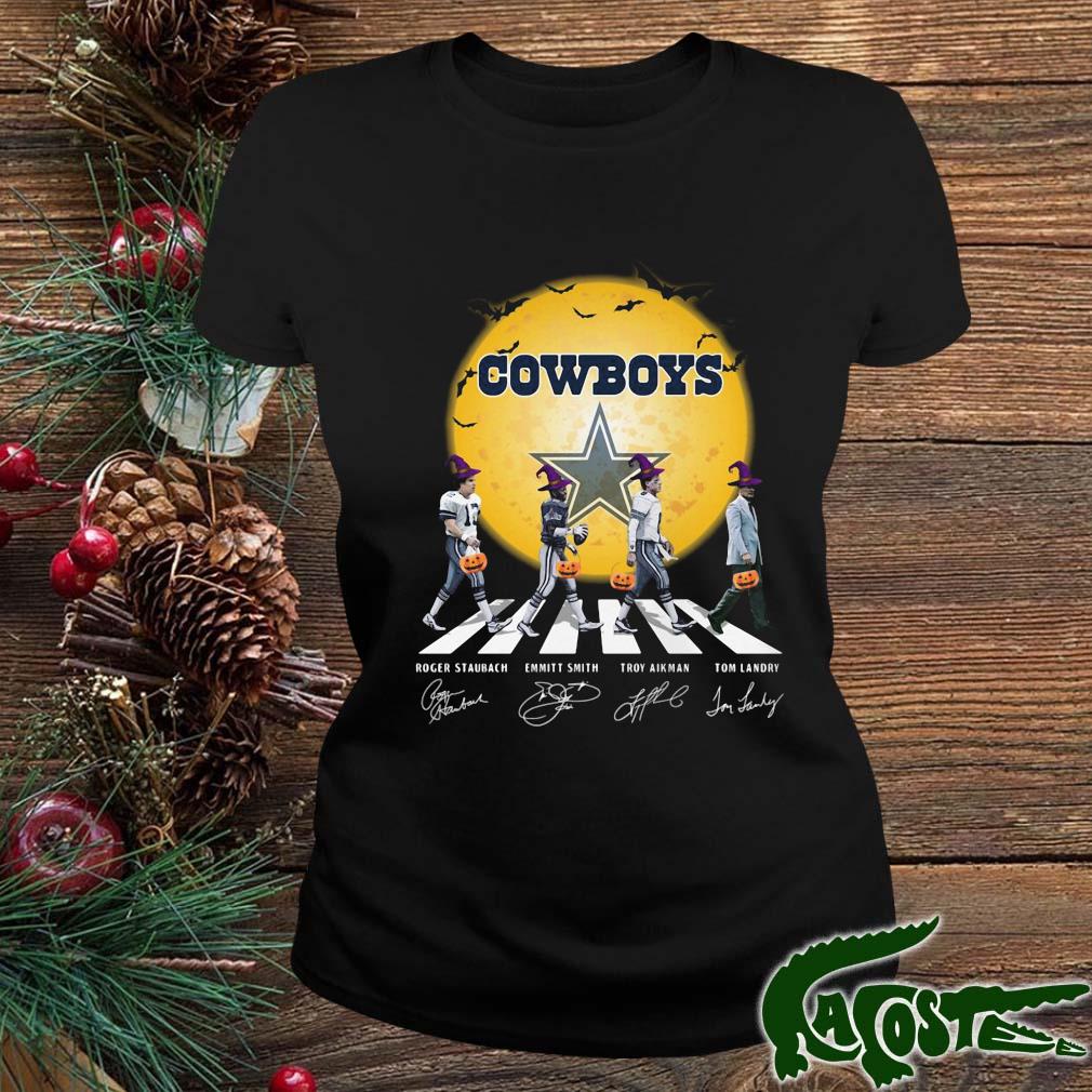 Dallas Cowboys Happy Halloween Abbey Road Signatures 2022 Shirt ladies