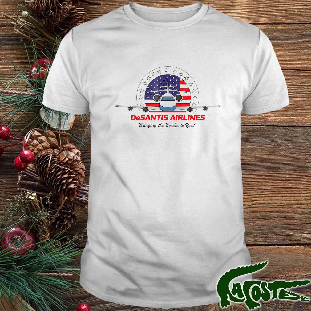 Desantis Airlines Political Ron Desantis Usa Flag 2022 T-shirt
