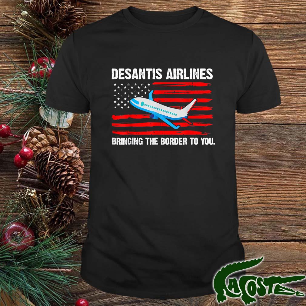 Desantis Airlines Political Us Flag T-shirt