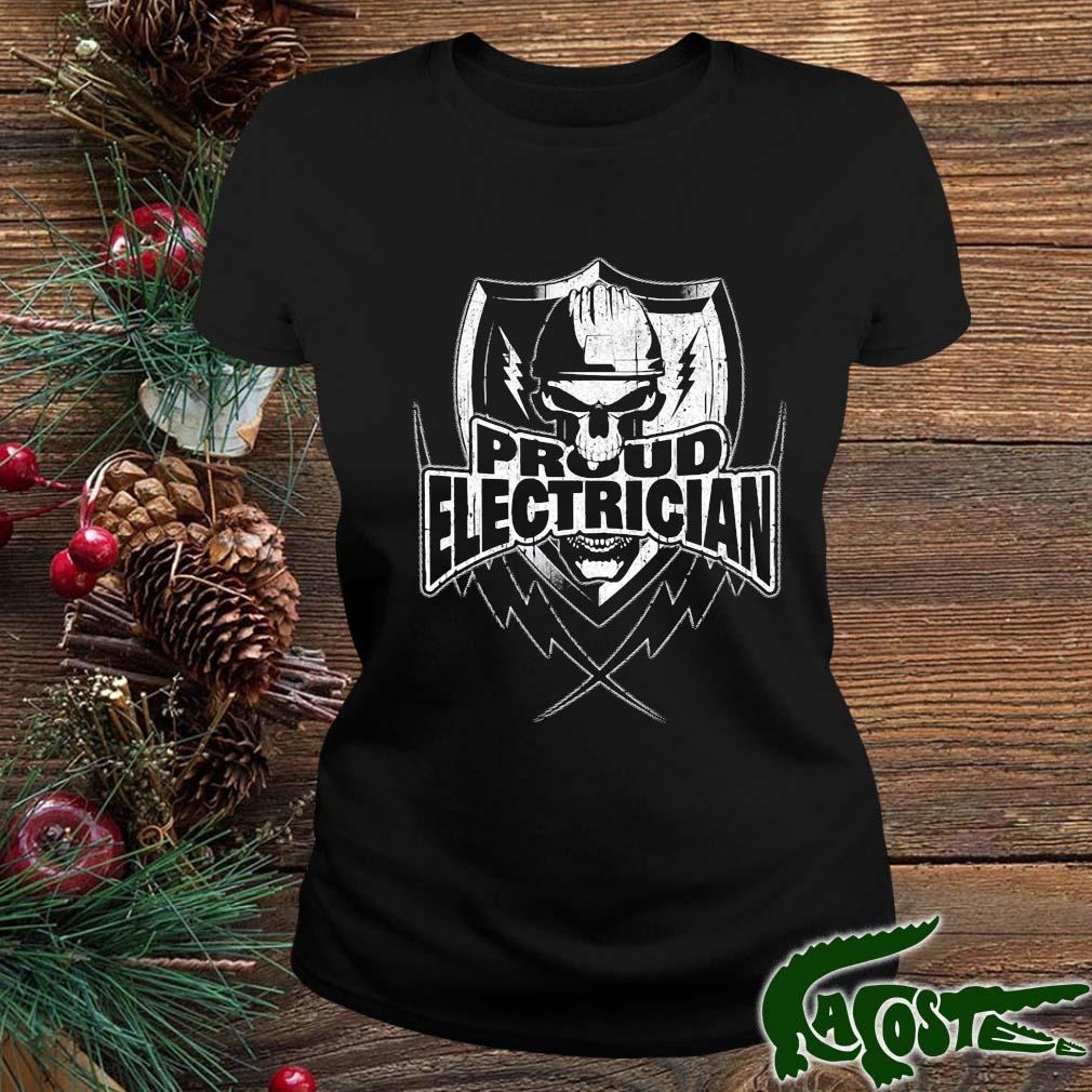 Electrician Skull And Thunderbolts 2022 Shirt ladies