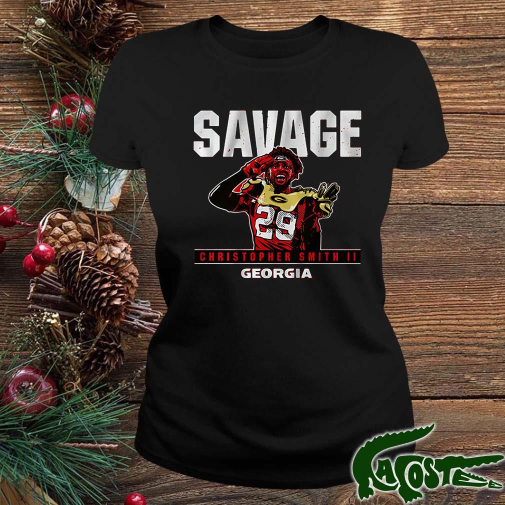 Georgia Football Christopher Smith Ii Savage Shirt ladies