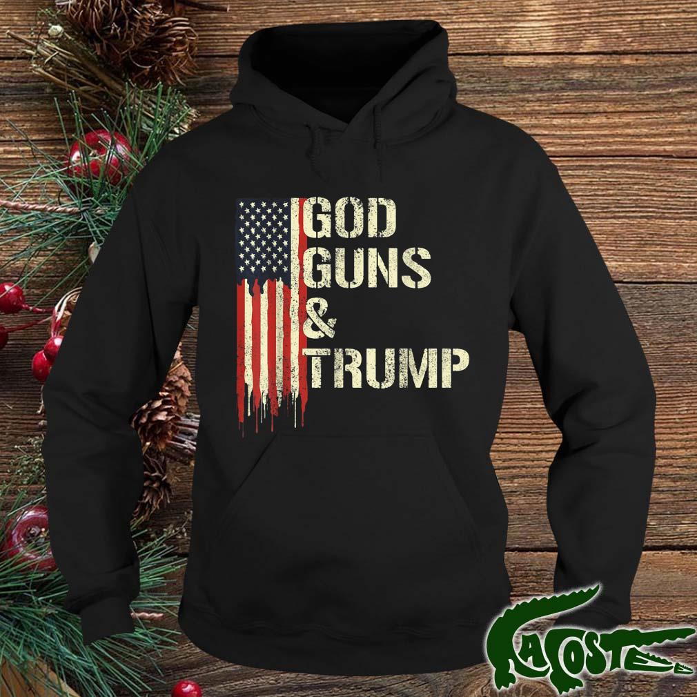 God Gun And Trump I 2nd Amendment Trump Flag America T-s hoodie