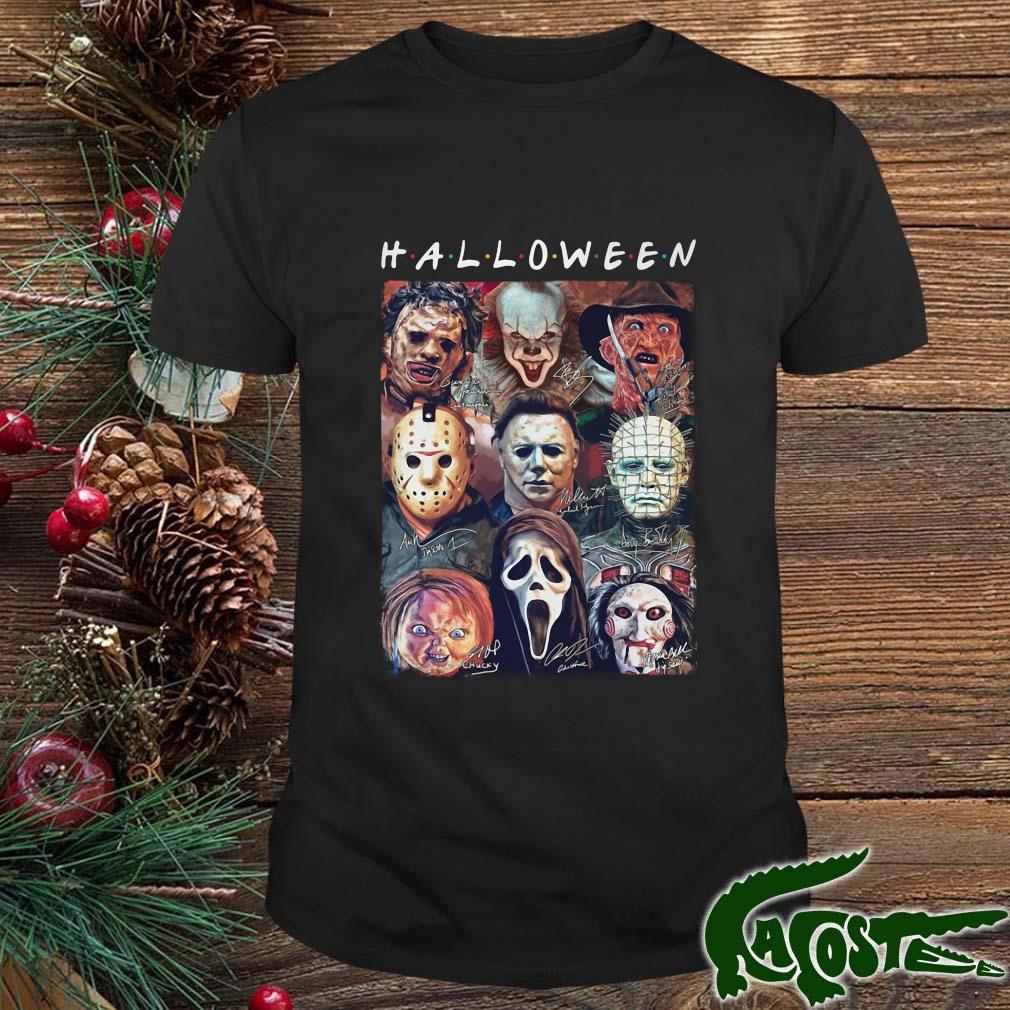 Halloween Horror Movies Characters Signatures 2022 Shirt