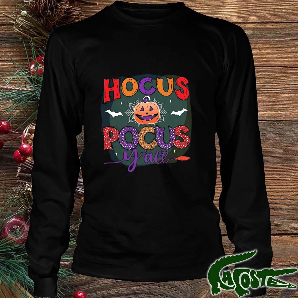 Hocus Pocus Yall Pumpkin Halloween T-Shirt Longsleeve den