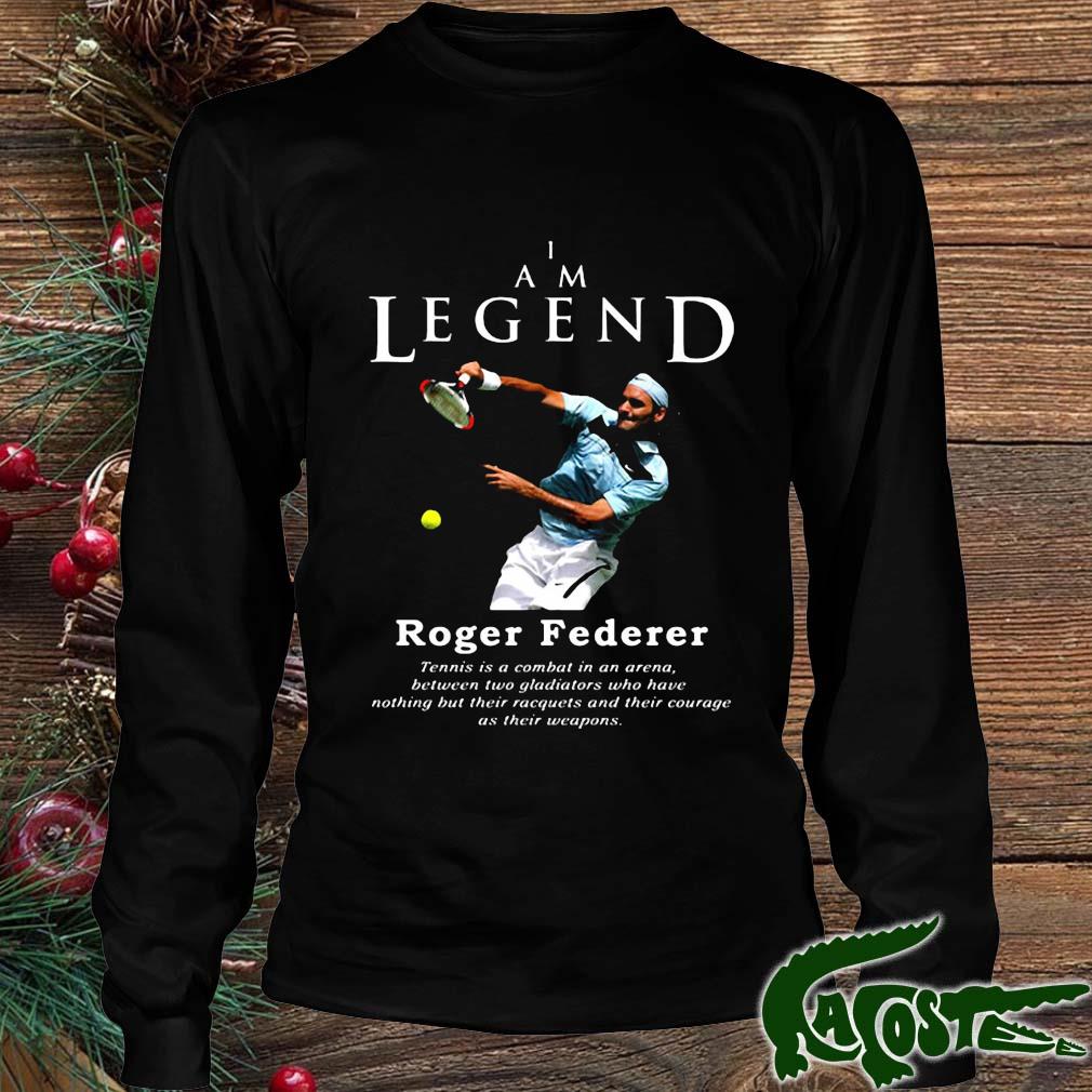 I Am Legend Roger Federer Thanks For The Memories 2022 Shirt Longsleeve den