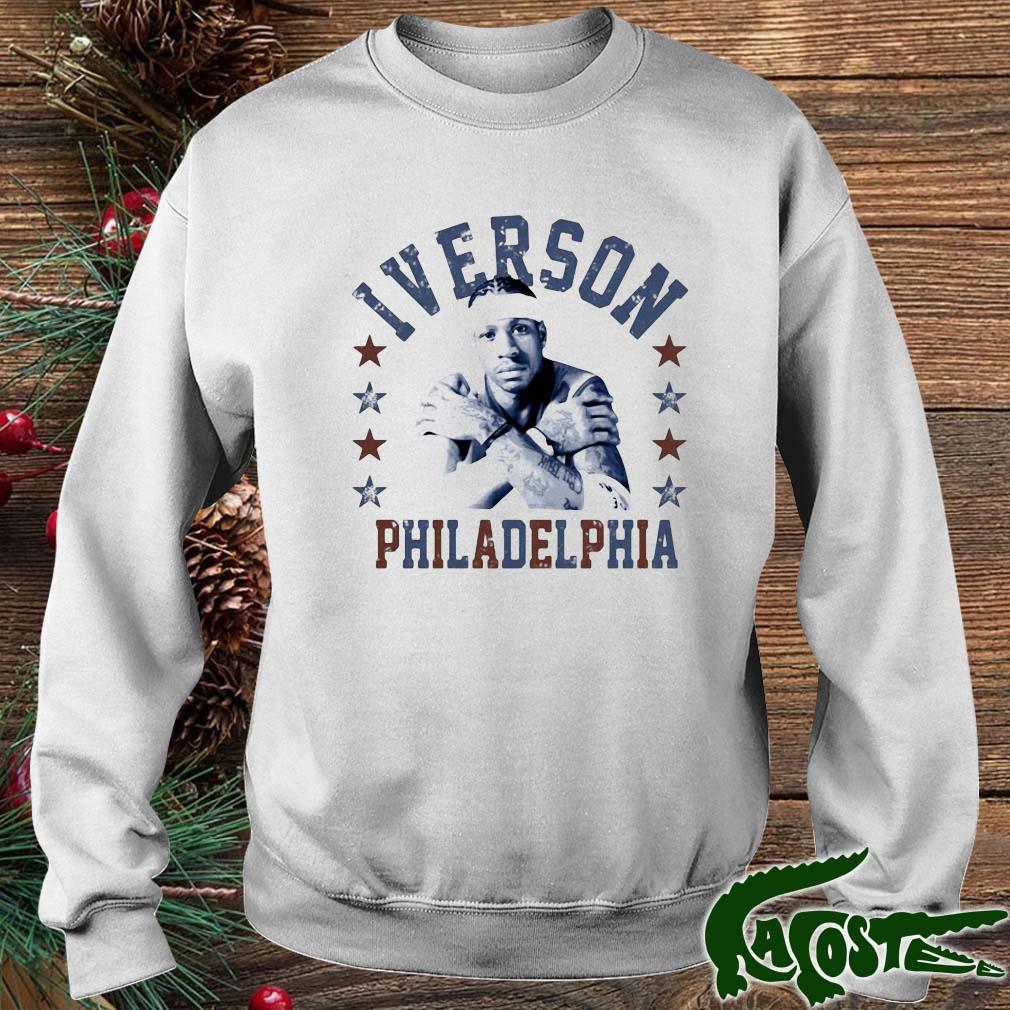 John Clark Bradley Cooper Rocking Allen Iverson Philadelphia Shirt sweater