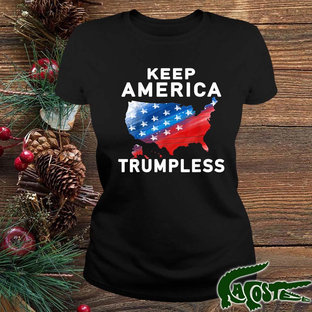 Keep America Trumpless Flag Shirt ladies