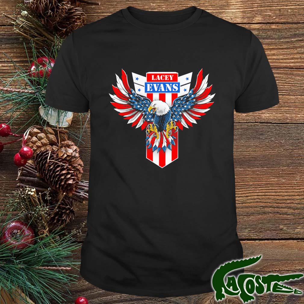 Lacey Evans Branded Eagle American Flag Shirt