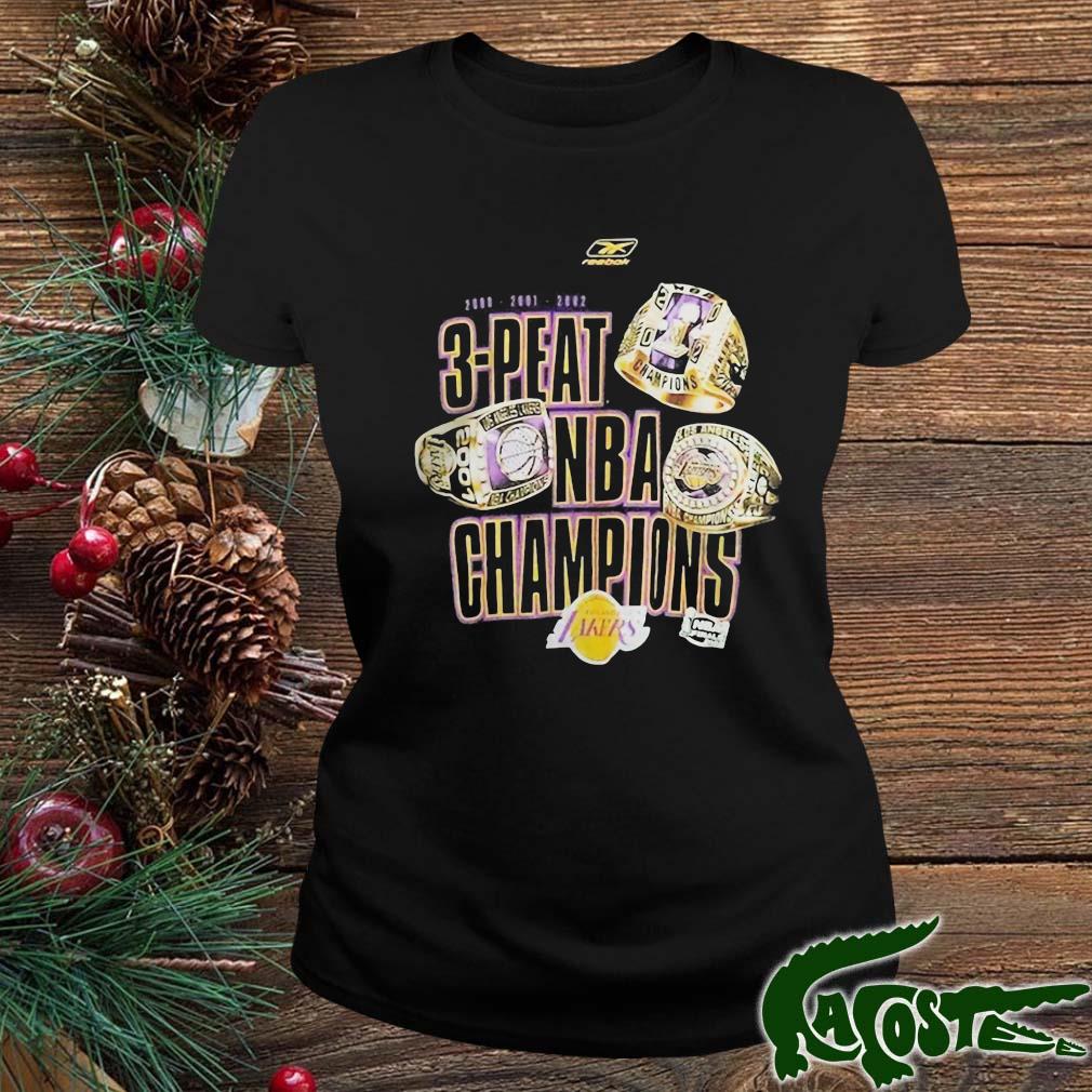 Los Angeles Lakers 3 Peat Nba Champions Shirt ladies
