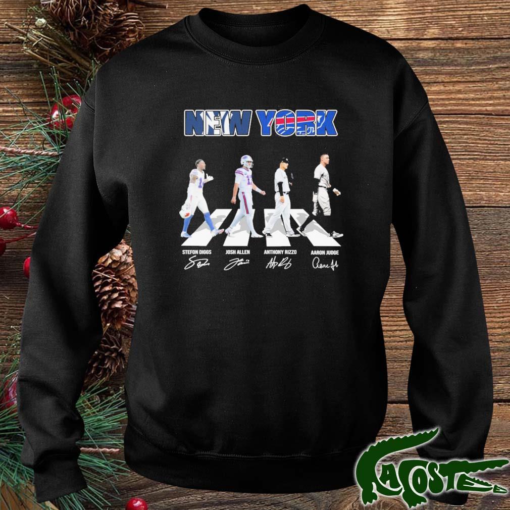 New York Yankees And Buffalo Bills Abbey Road Signatures Shirt sweater