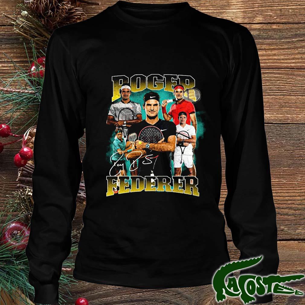 Roger Federer 1998-2022 Thanks For Memories Signature Shirt Longsleeve den