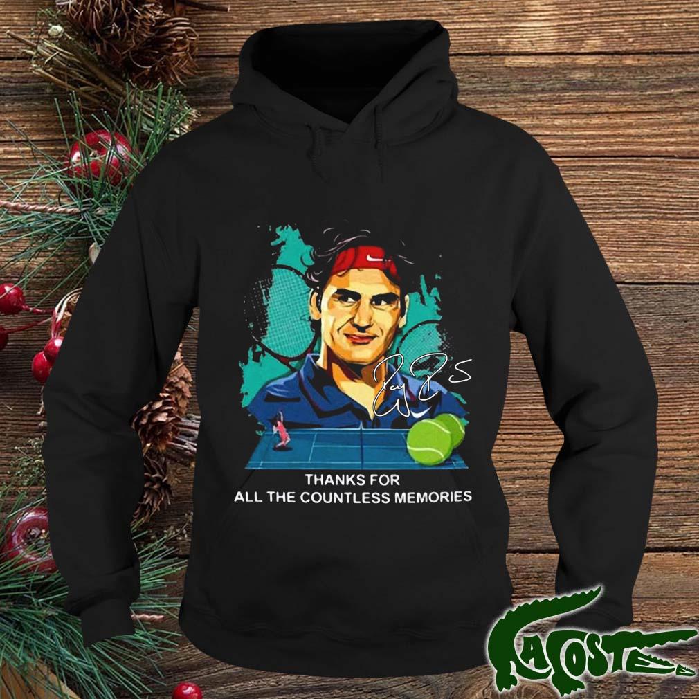 Roger Federer Thank For All The Countless Memories Signature Shirt hoodie