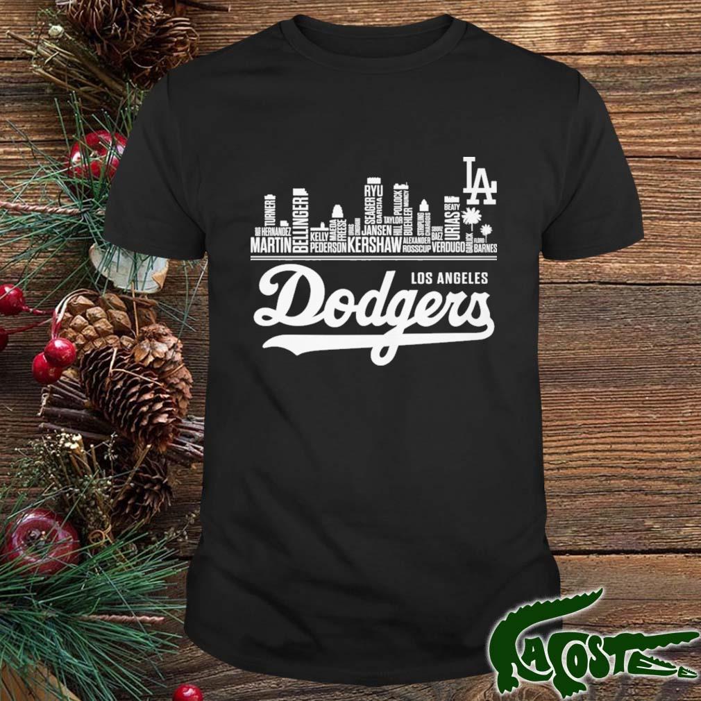 Skylines Los Angeles Dodgers Team Baseball Shirt