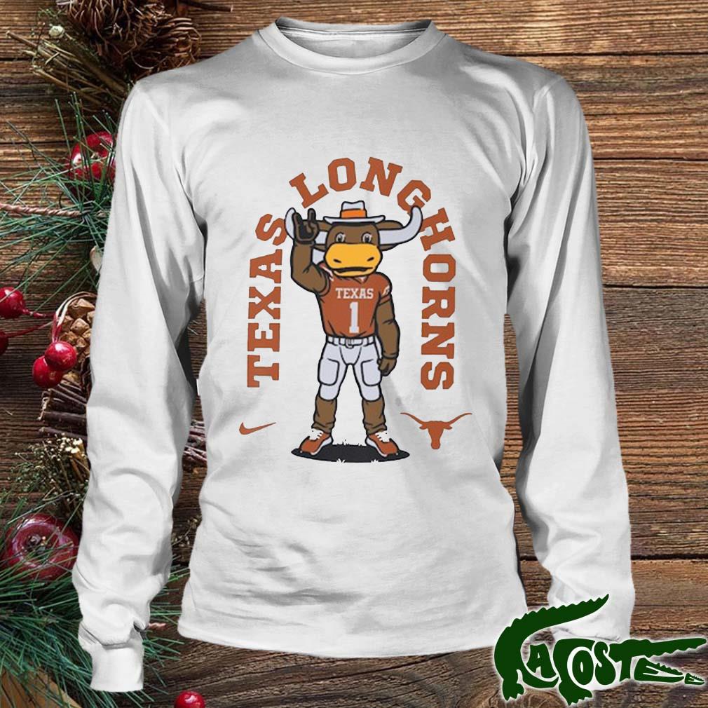 Texas Longhorns Nike Mascot 2-hit Shirt Longsleeve Trang