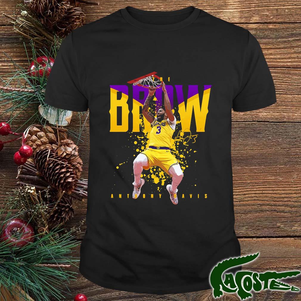 Anthony Davis Brow Number 3 Los Angeles Lakers Basketball Signature Shirt