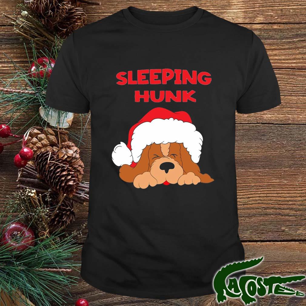 Dog Sleeping Hunk Christmas Shirt