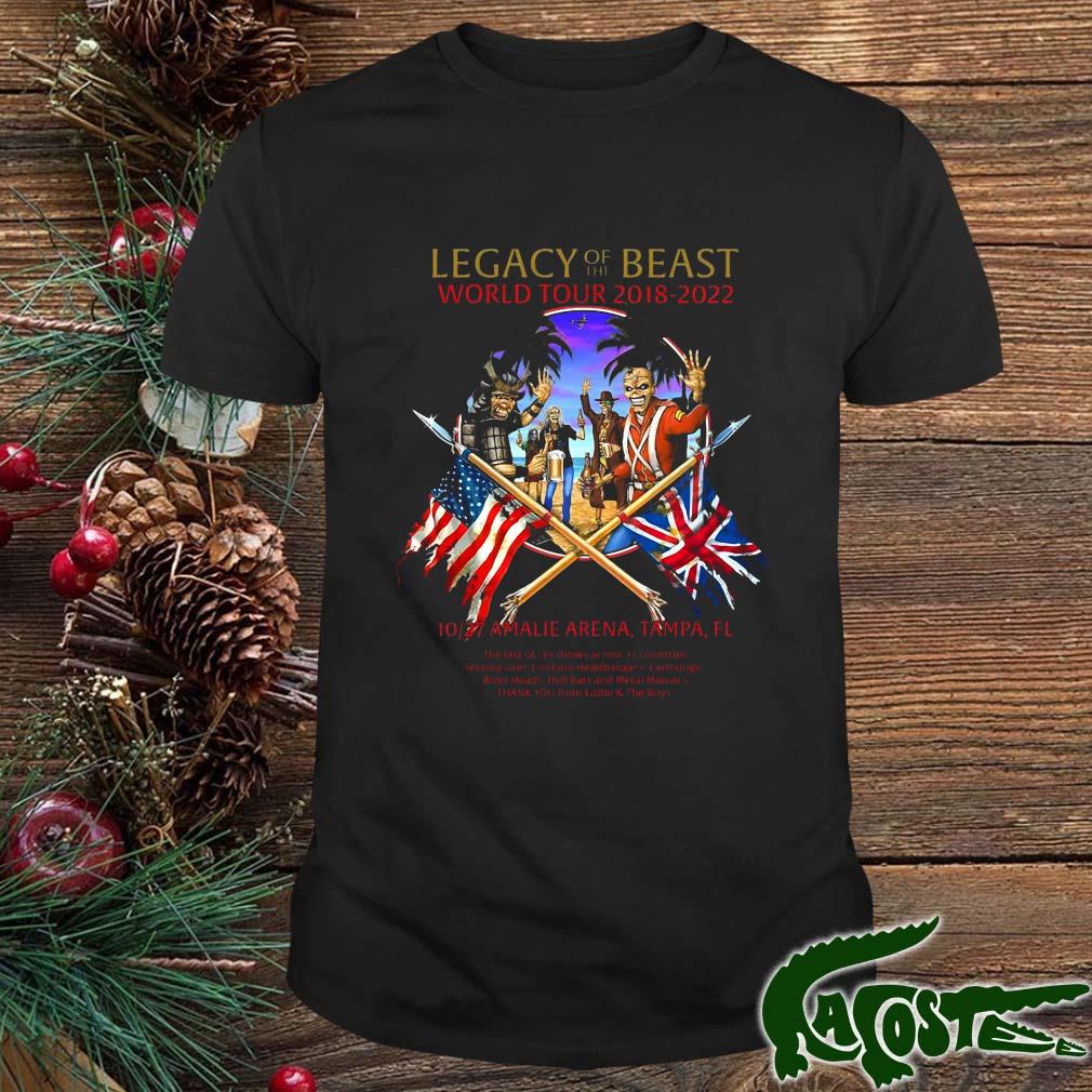 Iron Maiden Florida 2022 Event Legacy Of The Beast World Tour 2018-2022 Shirt