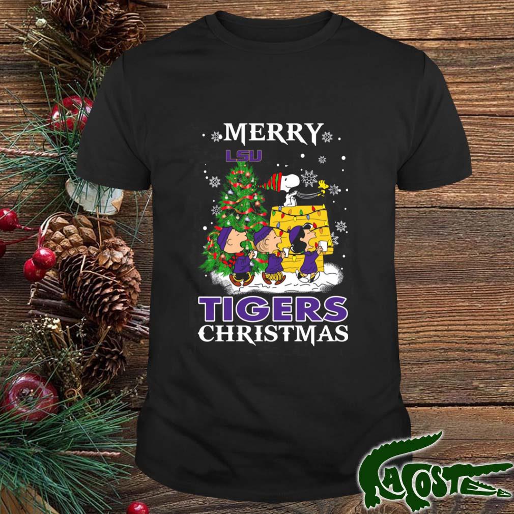 Merry Christmas Lsu Tigers Peanuts Ugly 2022 Sweater