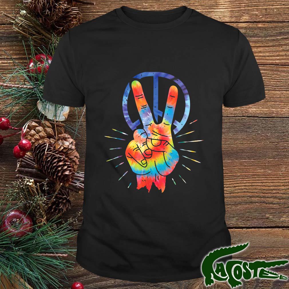 Peace Hand Peace Sign Tie Dye Shirt