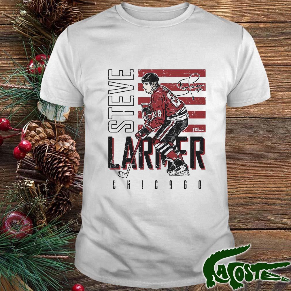 Steve Larmer Chicago Blackhawks Hockey Signature Shirt