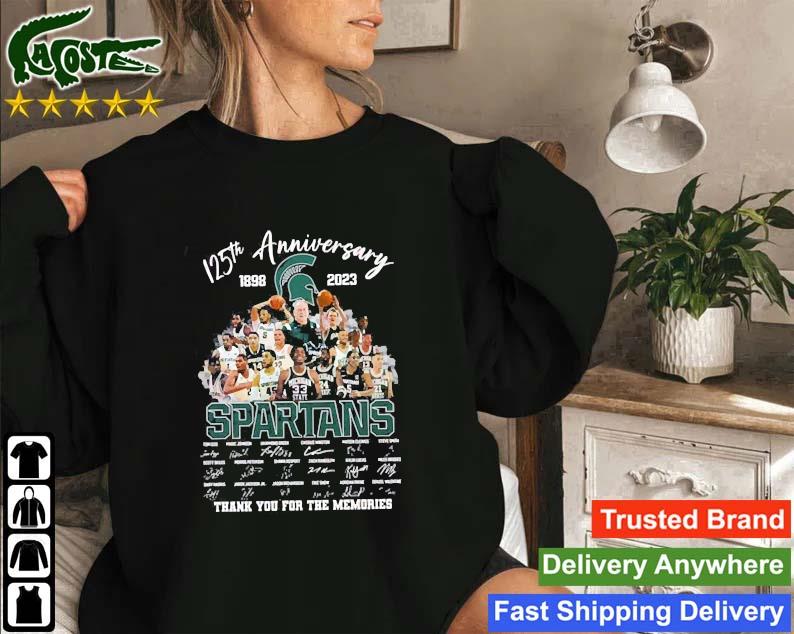 125th Anniversary 1898 2023 Michigan State Spartans Thank You For The Memories Signatures Sweatshirt