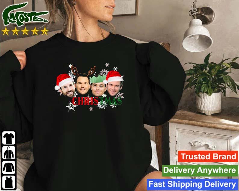 Christmas Marvel Christ Evan Chris Hemsworth Chris Pratt Sweatshirt