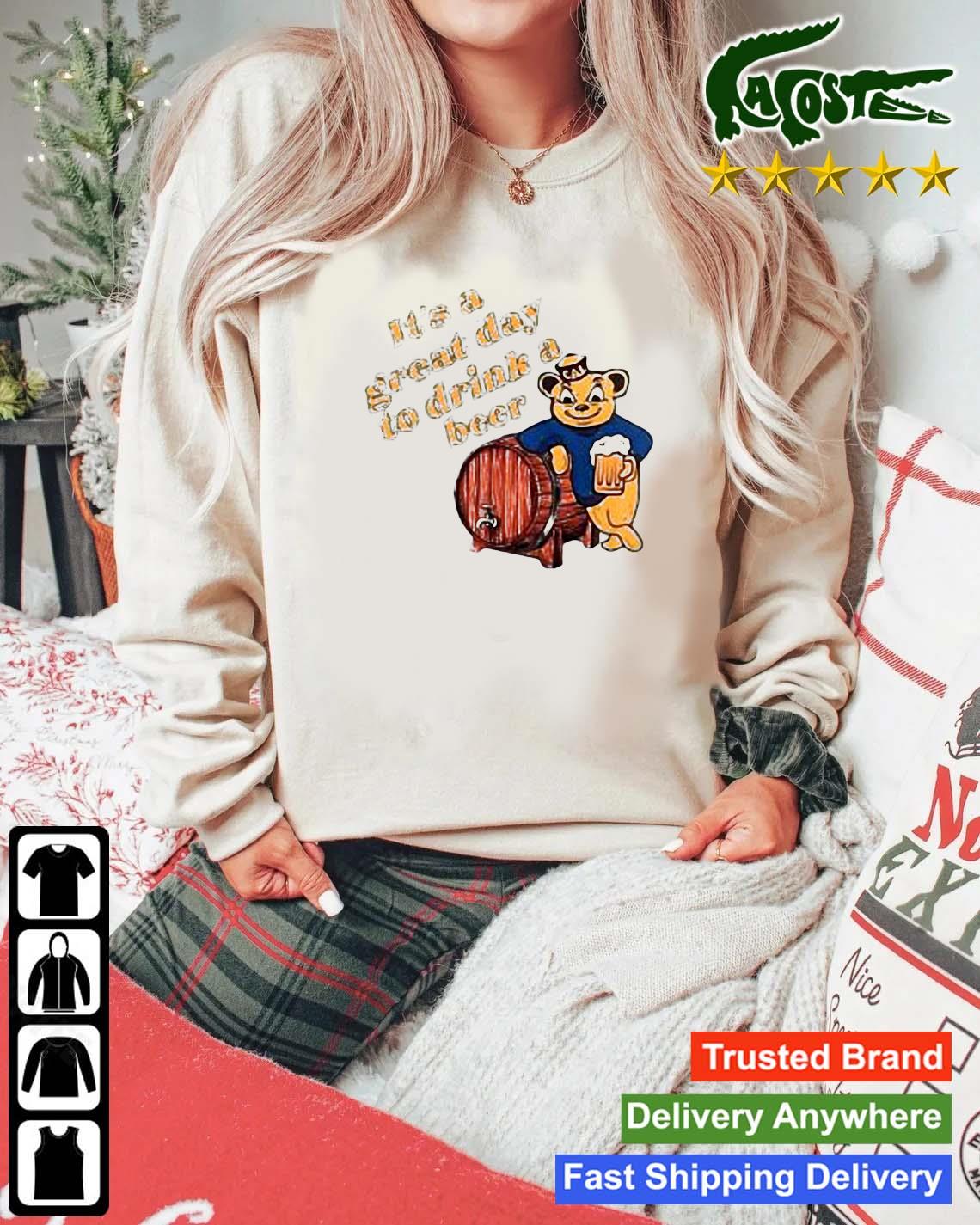 Dalmcm It’s A Great Day To Drink A Beer Sweats Mockup Sweater
