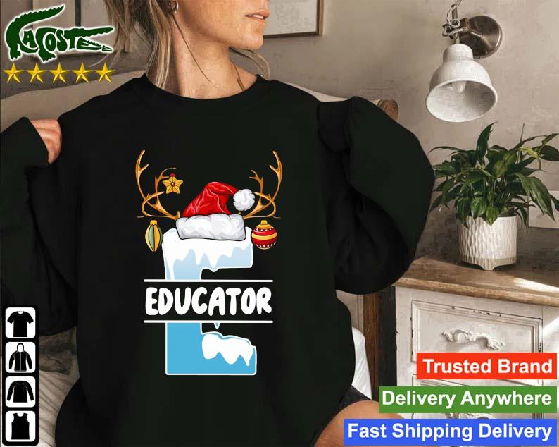 Educator Hat Christmas Sweatshirt