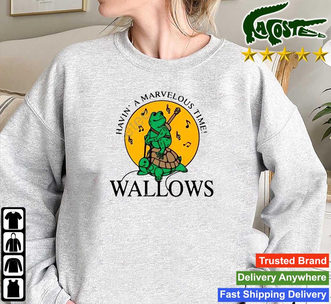 Frog And Turtle Havin' A Marvelous Time Wallows Sweats Mockup Sweatshirt
