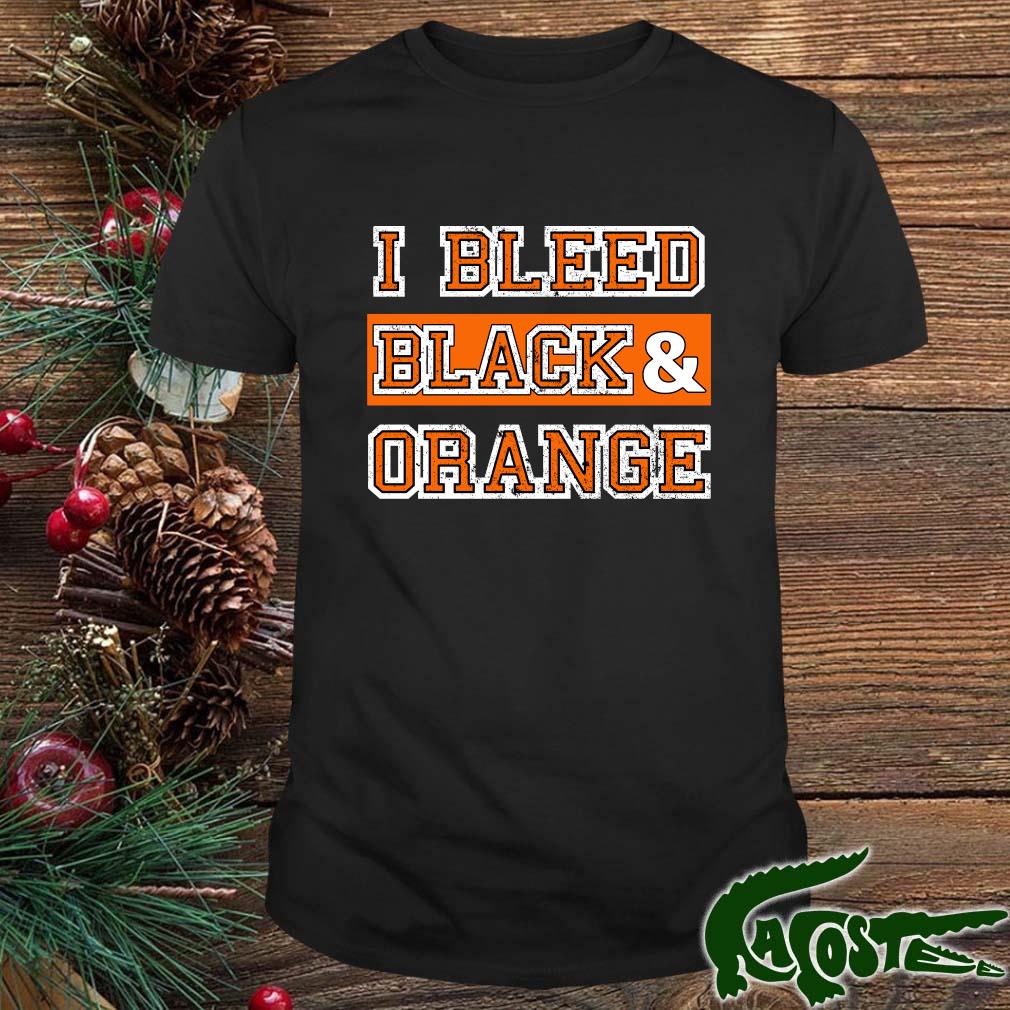 I Bleed Black ' Orange Sports Team Fan Mug