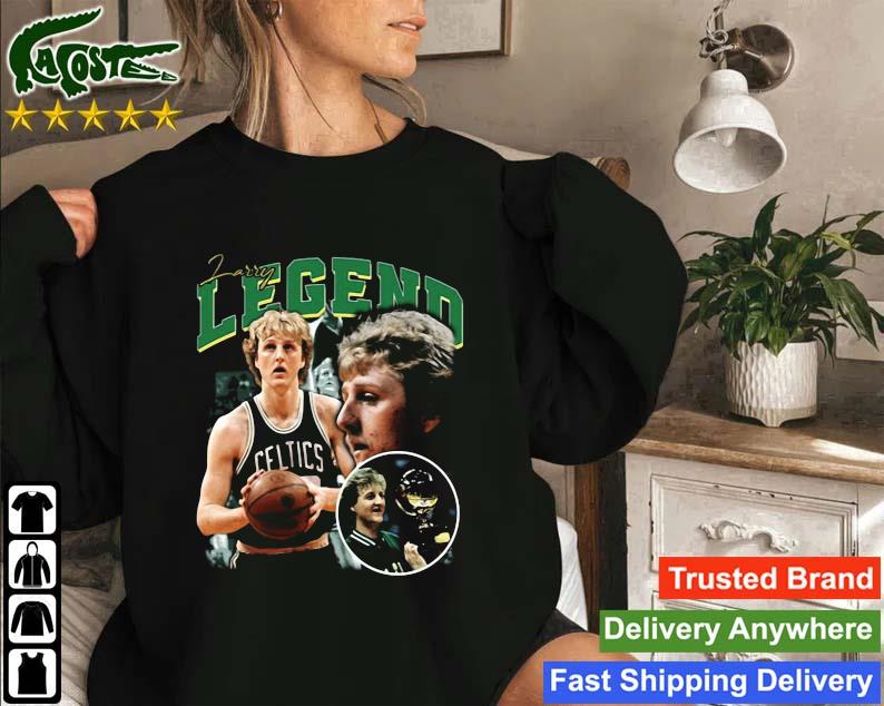 Larry Bird Boston Celtics Champion Legend Basketball Signature Sweatshirt