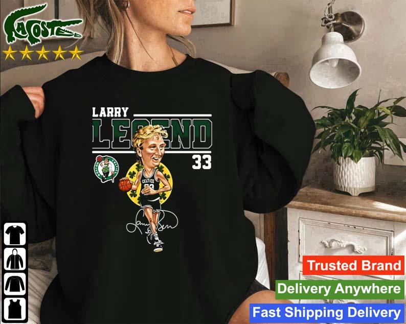 Larry Bird Legend Boston Celtics Basketball Air Bird Signature Sweatshirt