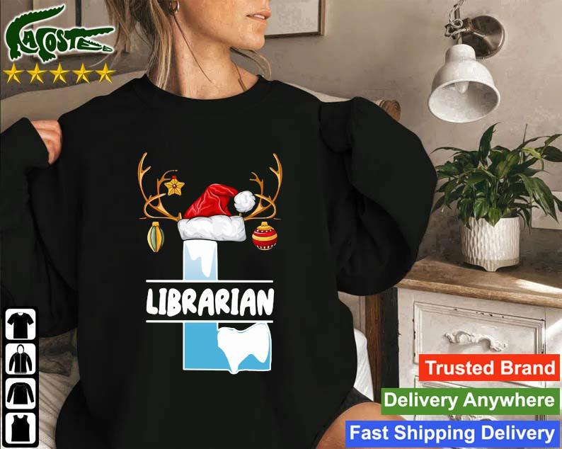 Librarian Hat Christmas Sweatshirt