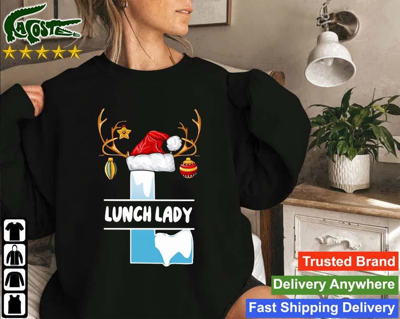 Lunch Lady Hat Christmas Sweatshirt