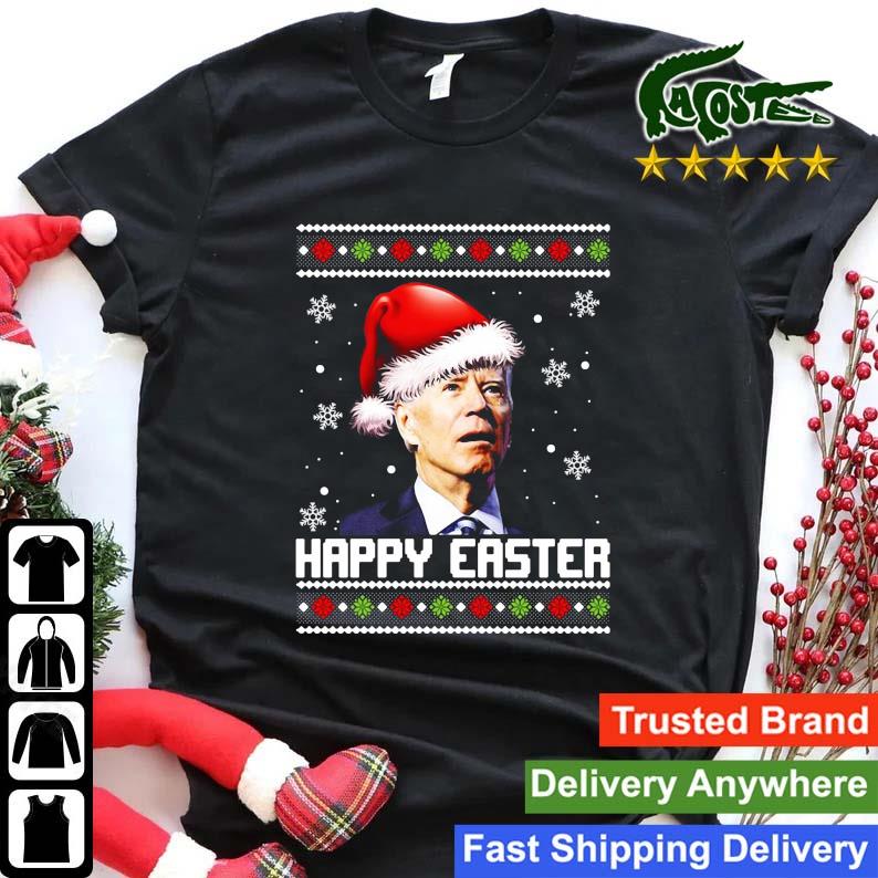 Merry 4th Of Easter Santa Joe Biden Ugly Christmas Sweats Shirt