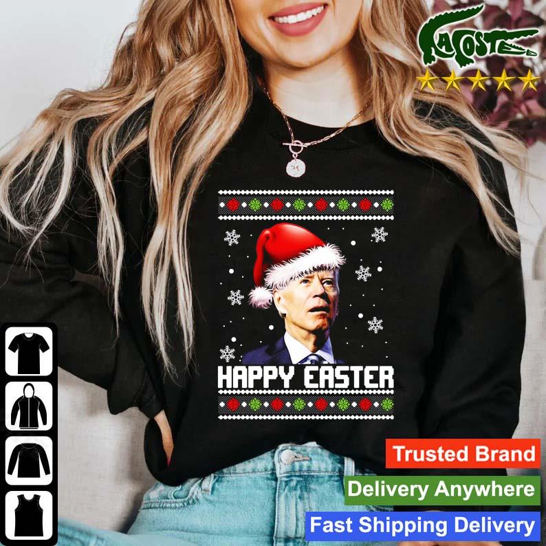 Merry 4th Of Easter Santa Joe Biden Ugly Christmas Sweats Sweater