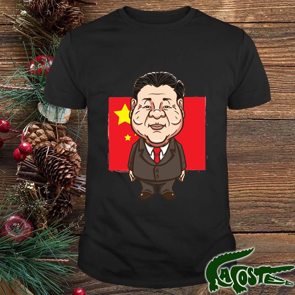 Politics Xi Jinping Portrait China Flag Shirt