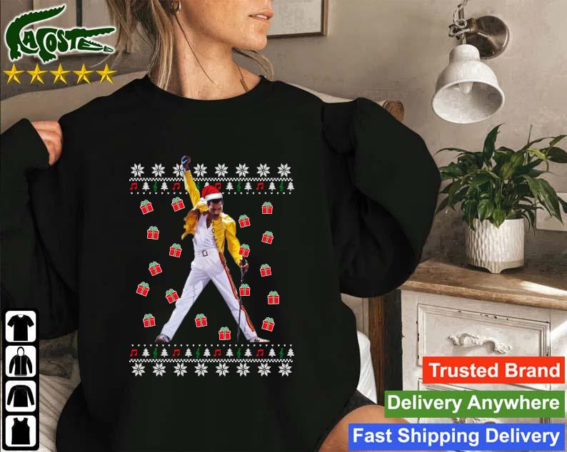 Queen Freddie Mercury Santa Ugly Christmas Sweatshirt