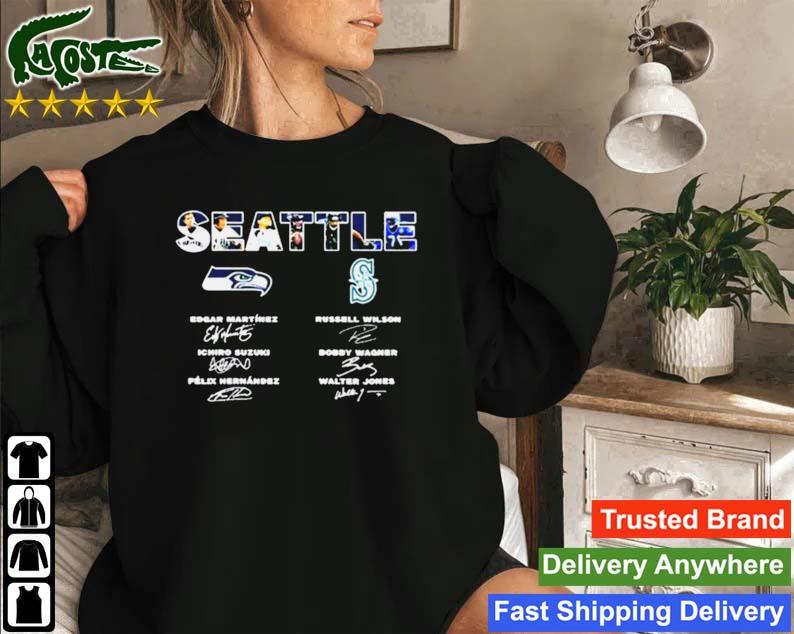 Seattle Sport Teams Edgar Martinez Russell Wilson Corp Suzuki Signatures Sweatshirt