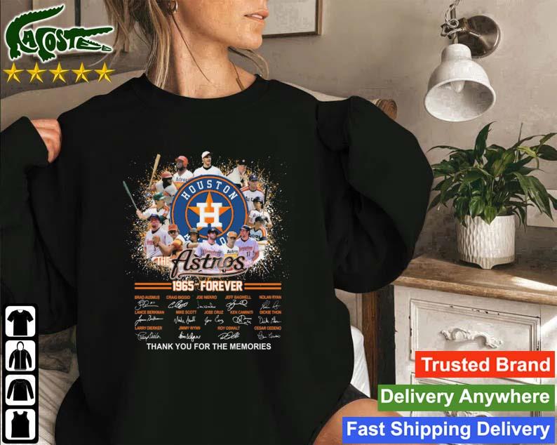 The Houston Astros 1965-forever Thank You For The Memories Signatures Sweatshirt