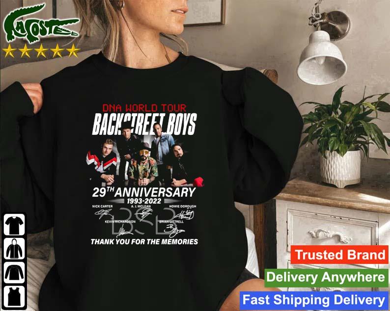 29th Anniversary Backstreet Boys Dna World Tour 1993-2022 Signatures Sweatshirt