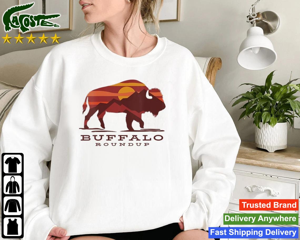 Buffalo Roundup Custer State Park South Dakota Sunset Sweatshirt