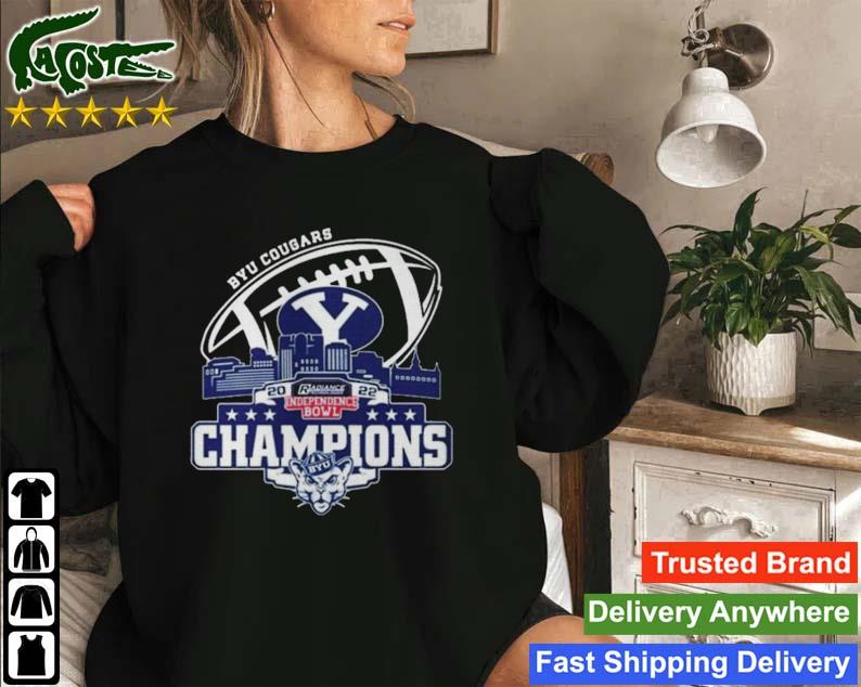 Champions Byu Cougars Logo Independence Bowl City 2022 Sweatshirt