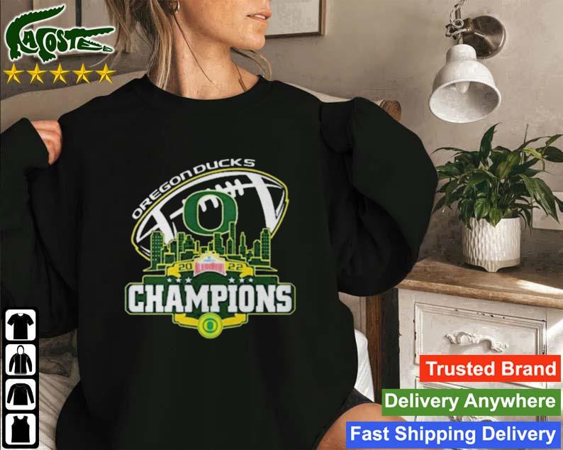 Champions Oregonducks Logo Alamo Bowl City 2022 Sweatshirt
